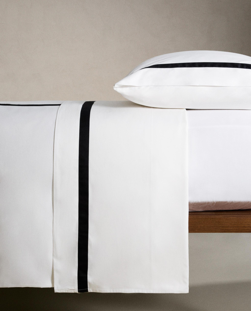 Пододеяльник Zara Home сатин, хлопок 100%, однотонный, 5136/088