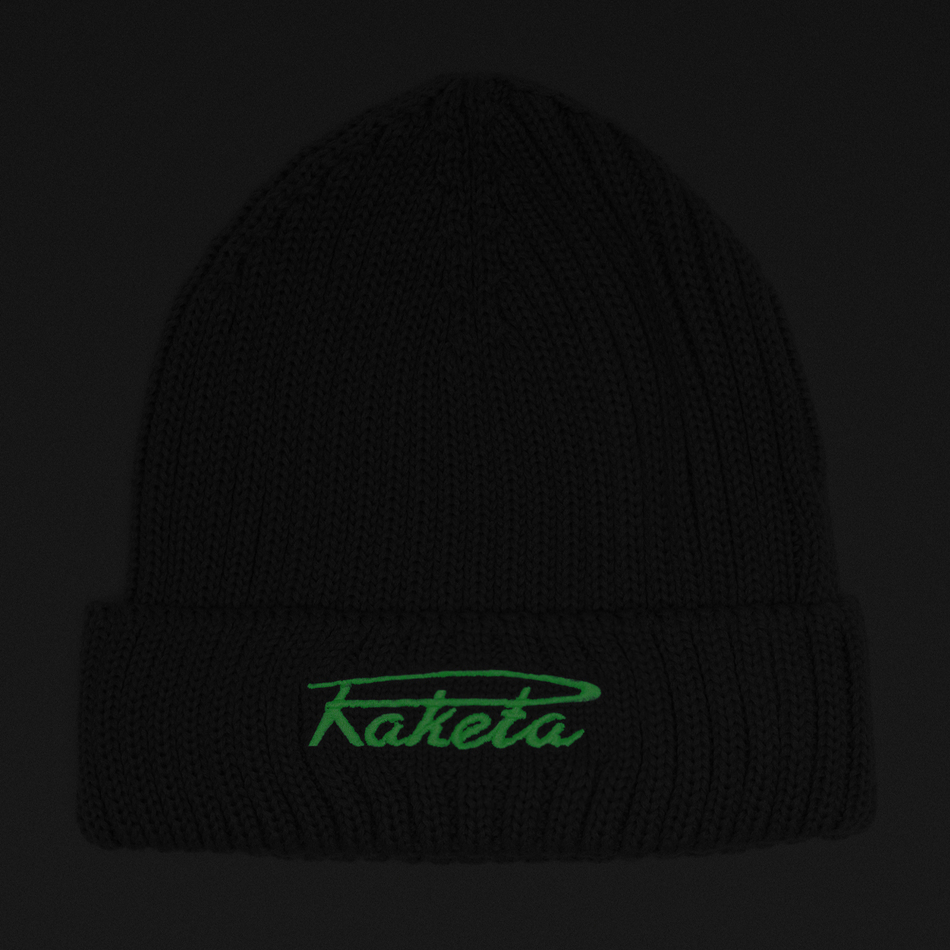 Night Glow Watch Cap Black x RAKETA