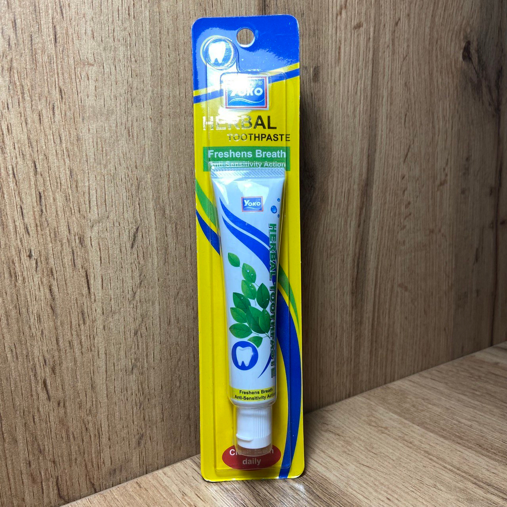 Зубная паста Yoko Herbal Toothpaste Freshens Breath Anti-Sensitivity Action травяная освежает дыхание, снижает чувствительность 40 г
