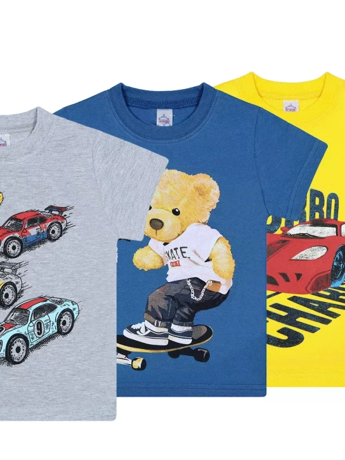 Футболка для садика и школы.мальчик.набор 3 шт