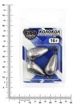 Груз "Колокол" с быстросьемной застежкой (3шт/уп)