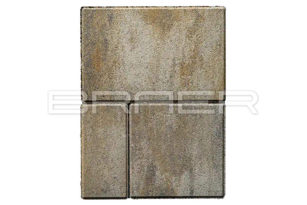 Тротуарная плитка Braer Мозаика, Color Mix Песчаник, 60 мм