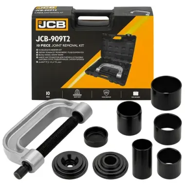 Набор инструментов для снятия и установки шаровых опор, подшипников, сайлентблоков 10пр. JCB JCB-909T2