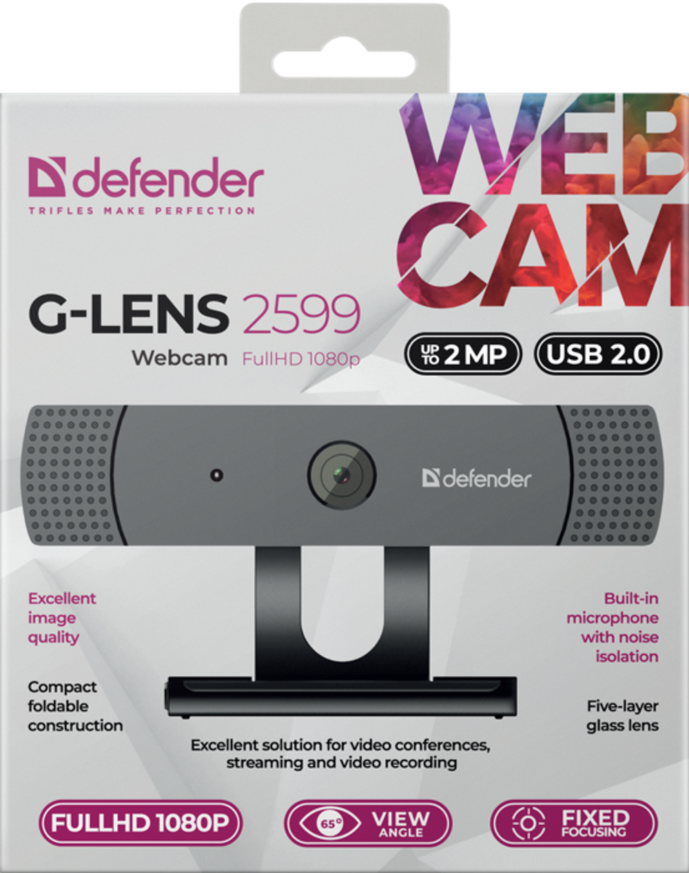 Веб-камера  Defender G-lens 2599 FullHD 1080p