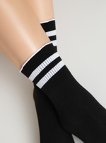 CONTE FANTASY Удлиненные носки с волнистой резинкой в полоску