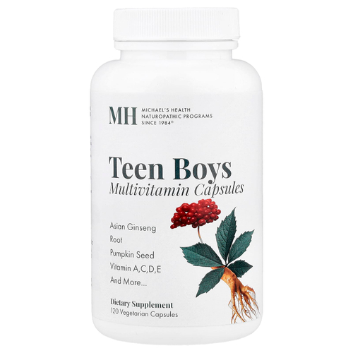 Michael's Health, Мультивитамины для мальчиков-подростков, 120 вегетарианских капсул