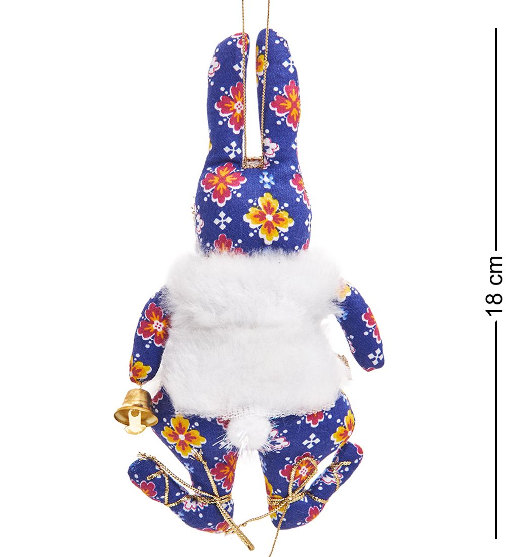 РусКукла RK-460/1 Кукла подвесная «Кролик в меховушке»