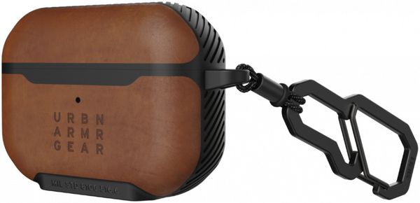 Чехол UAG для Apple Airpods Pro Metropolis кожа, коричневый (LTHR ARMR Brown)