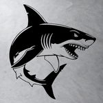 Виниловая наклейка на авто "Акула"