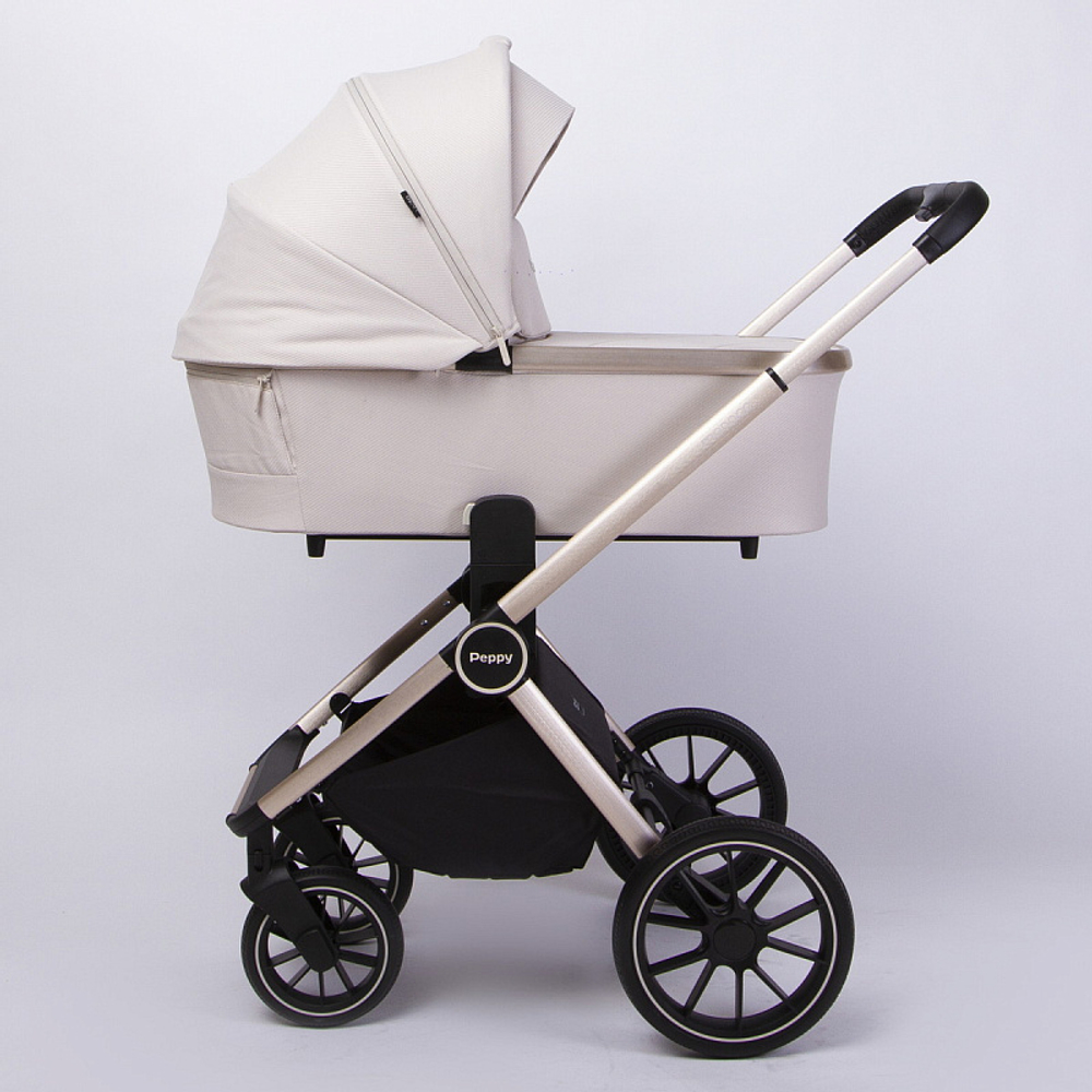 Детская коляска Peppy Monaco GP 3 в 1 Beige рама беж