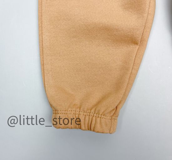 Брюки "Таксы" из футера с начесом, итальянский песок