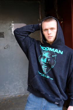 Худи SHMOT "RODMAN" GARMENT DYE Черный