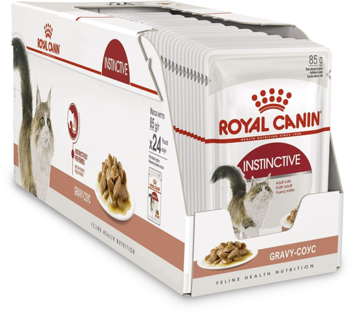 Влажный корм Royal Canin Instinctive для взрослых кошек, в соусе, 24 шт x 85 г