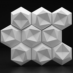 Гипсовая 3D панель Bevel-2