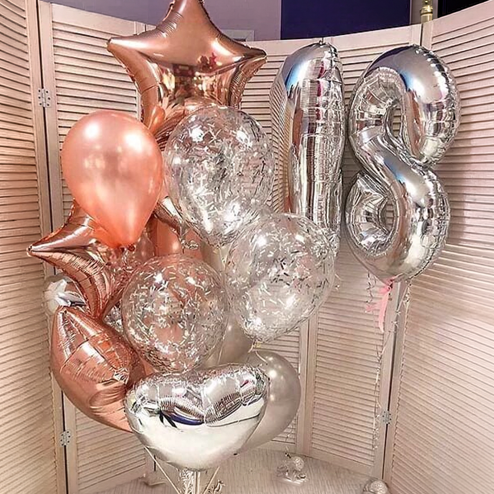 Сет из шаров с цифрами на День Рождение №1