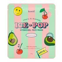 Гидрогелевая маска для лица Вишня и Авокадо Koelf Cherry & Avocado Ice-pop Hydrogel Face Mask 2шт