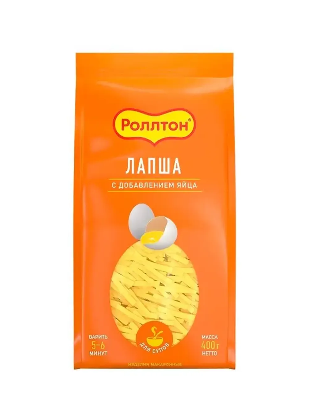 Лапша Роллтон с добавлением яйца 400г
