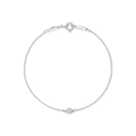 Браслет из серебра с бриллиантом 0.05 ct, Tiffany 💎 Yard. В наличии