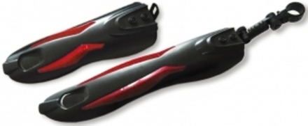Комплект крыльев, 20"-26", материал пластик, черный с красными вставками HN 10-1 black/red