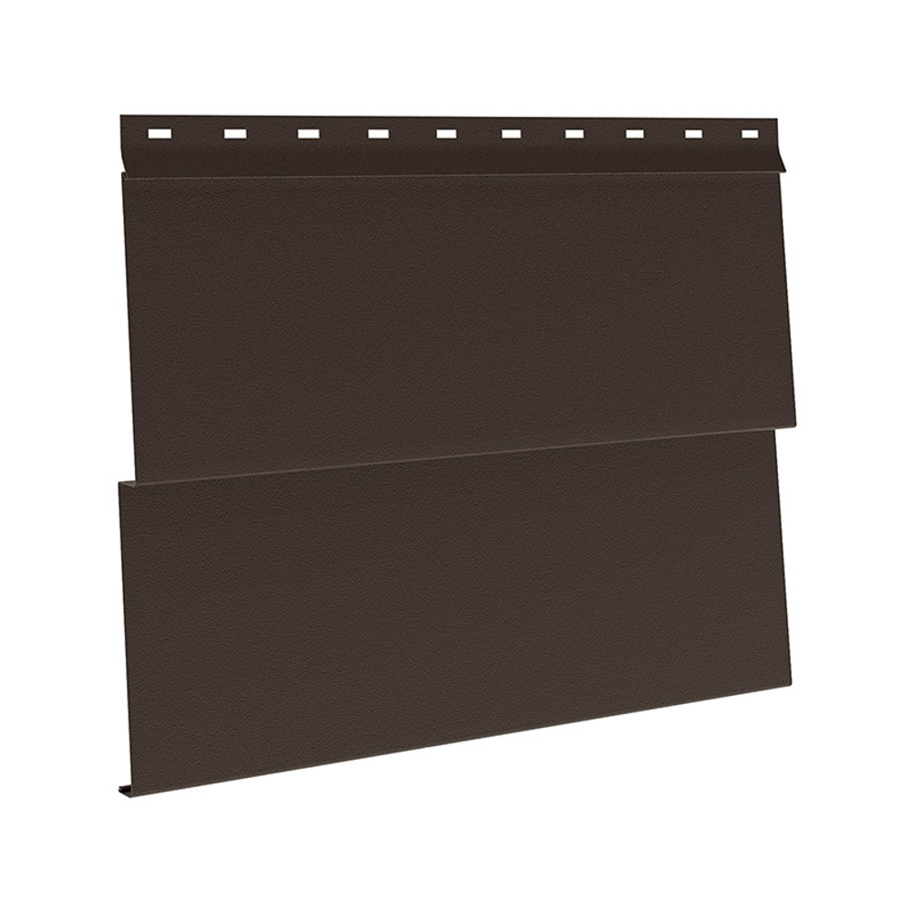 Металлический сайдинг AQUASYSTEM Скандинавская доска узкая двойная, матовая, 3 м