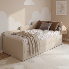 Кровать детская тахта 160х80 см с ящиком (беж Беверли)