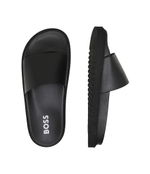 Шлепанцы кожаные cliff_slid_lt BOSS BLACK - черный(50516786)
