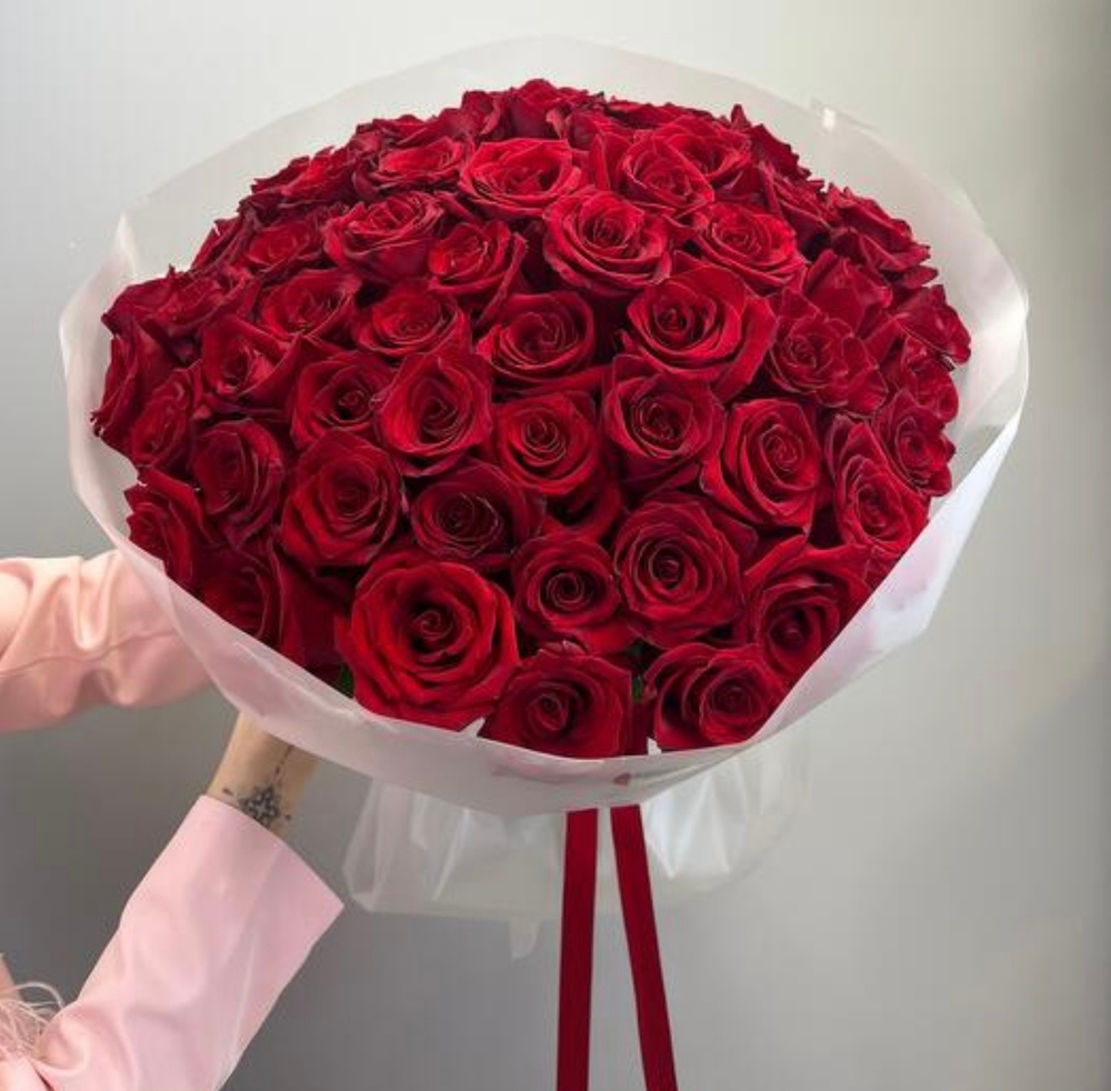 Букет из 51 красной розы❤️‍🔥
