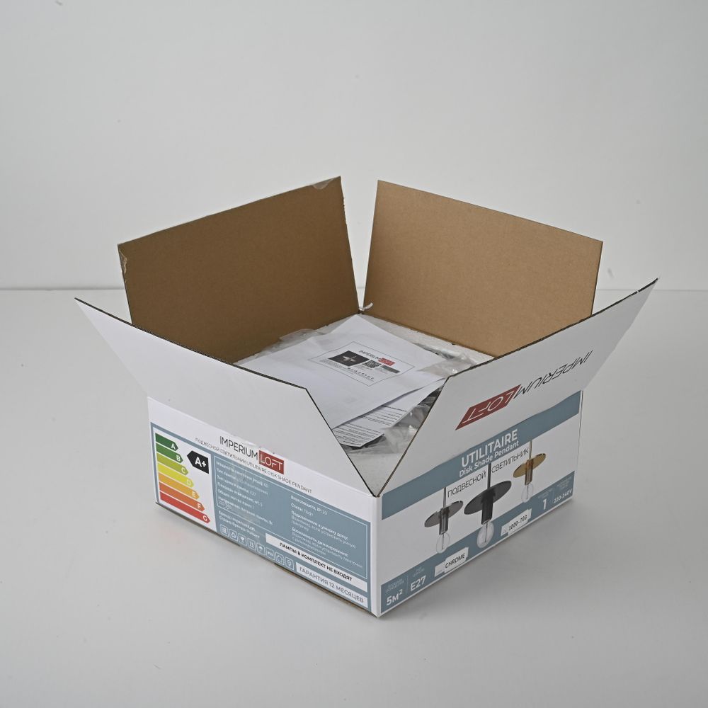 Подвесной светильник RH Utilitaire Disk Shade Pendant Silver