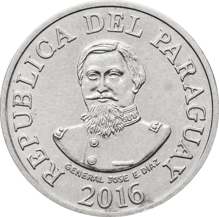 100 гуарани 2016 Парагвай