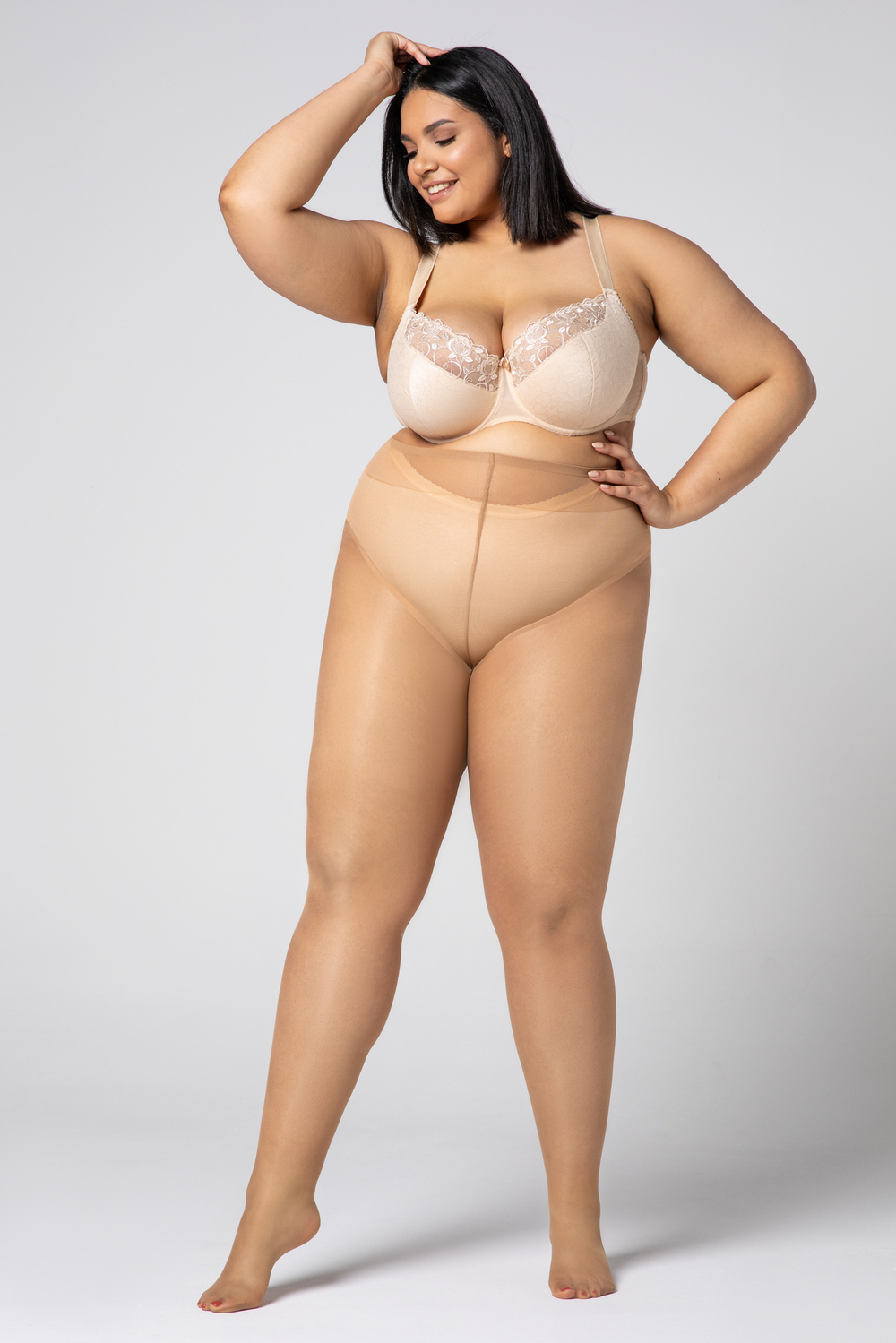 Колготки MONA QUEEN SIZE HIP-NOTIC BIKINI цвет: Jasper
