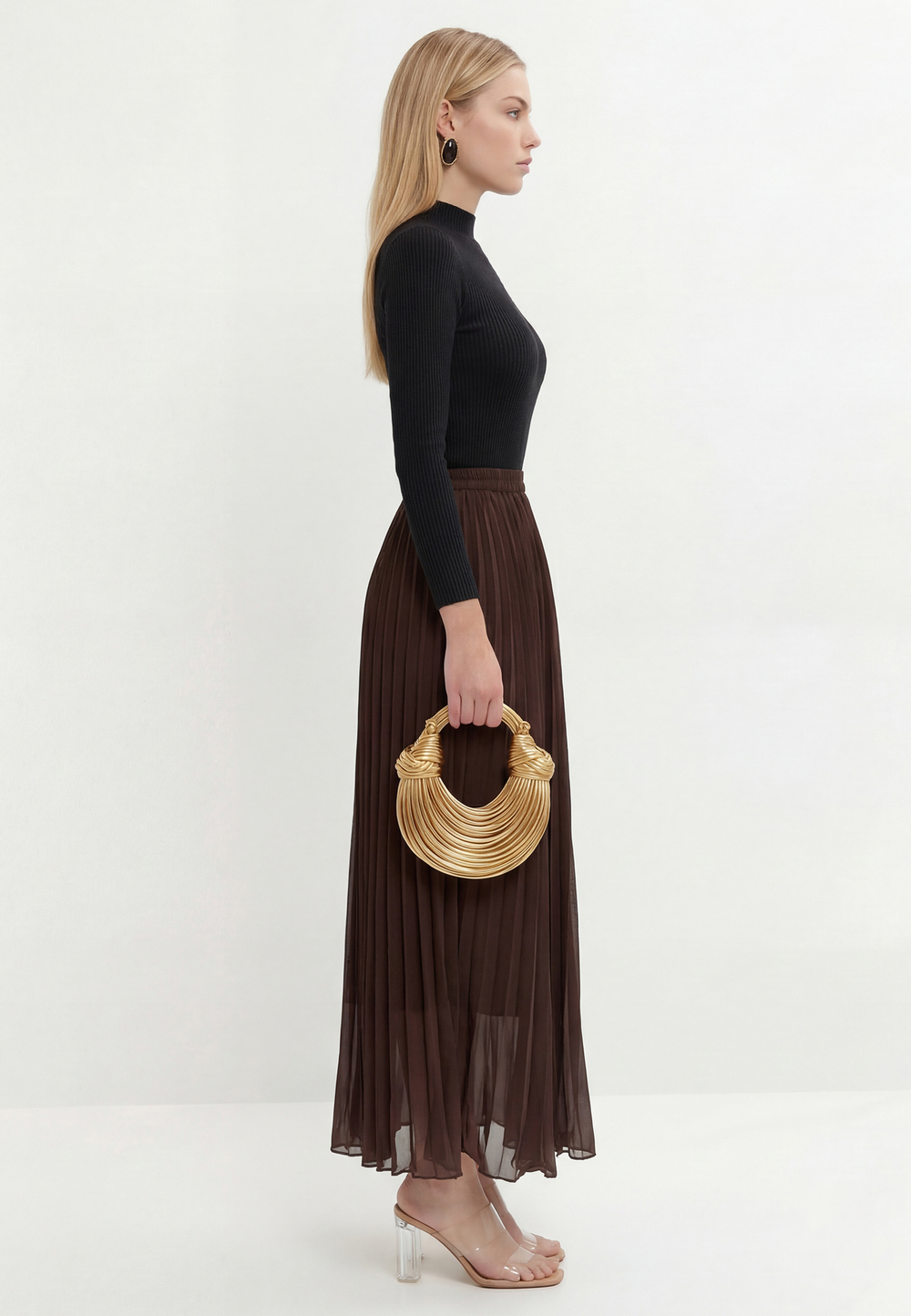 Водолазка в рубчик