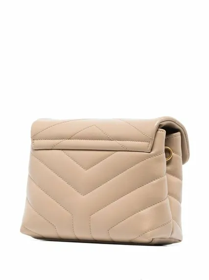Сумка Saint Laurent Loulou Toy бежевый
