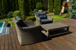 Набор мебели ВЕНЕЦИЯ из искусственного ротанга (цвет коричневый)