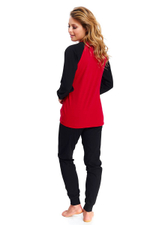 Молодежная пижама с забавным принтом (Размер: M) (Цвет: черный с красным)