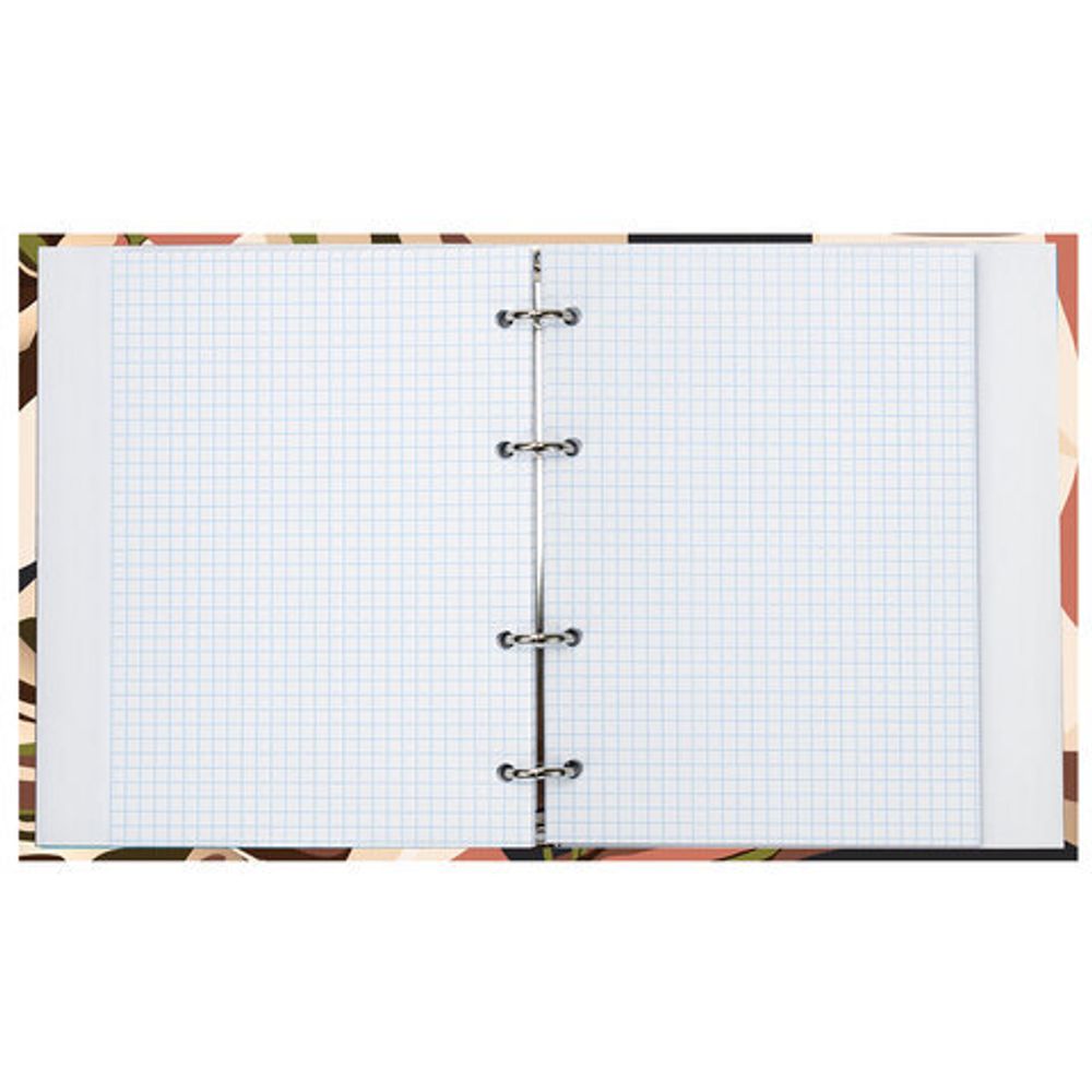 Тетрадь на кольцах А5 175х215 мм, 120 л., твердый картон, клетка, BRAUBERG, "Vision", 404075