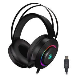 Гарнитура A4 Bloody G521 WHITE 2.3м мониторные USB оголовье