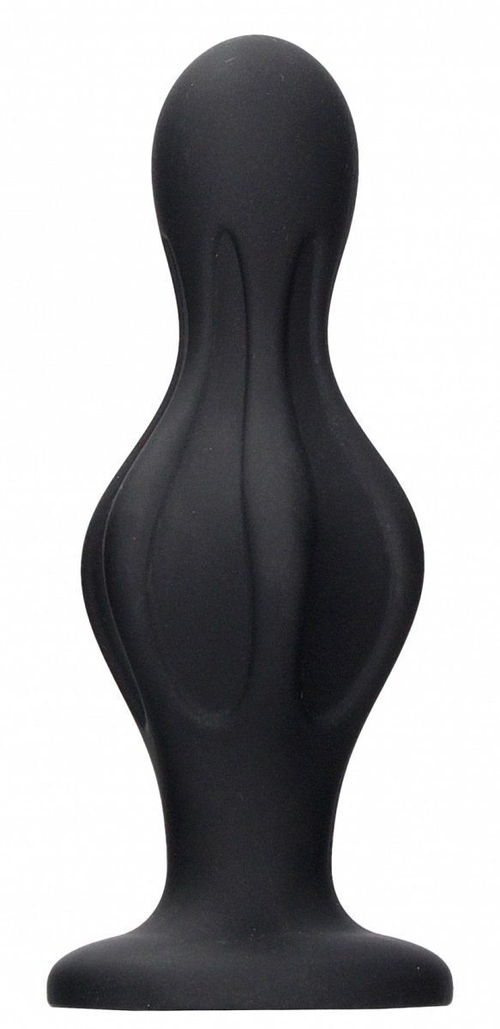 Черная анальная пробка Magic Butt Plug - 11,3 см.