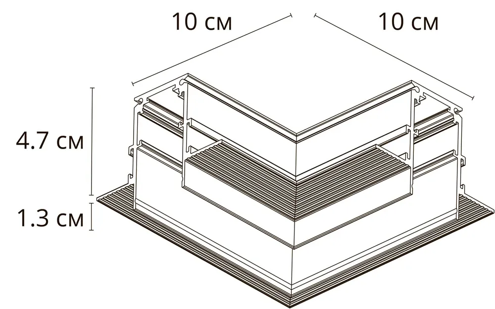 Коннектор угловой для встраиваемого шинопровода Arte Lamp LINEA-ACCESSORIES