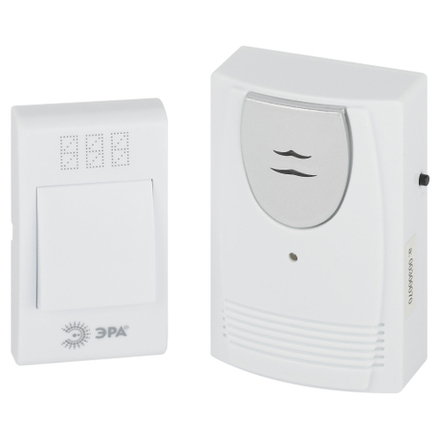 Звонок дверной ЭРА C61 беспроводной белый 32 мелодии