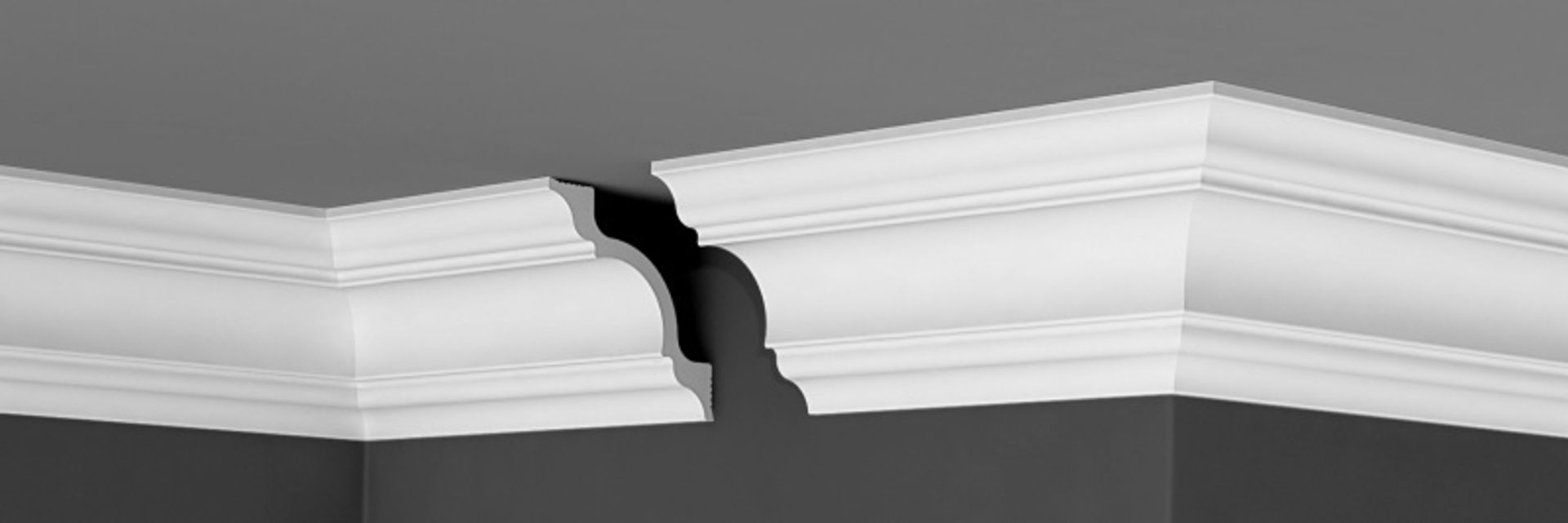 Плинтус потолочный Де-Багет П 01 110/110