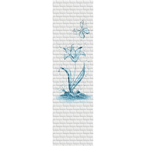 Панель ПВХ 3D Бланш Аква рисунок 2700х250 мм