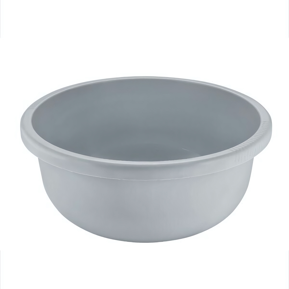 Таз круглый 9,5л серый шторм