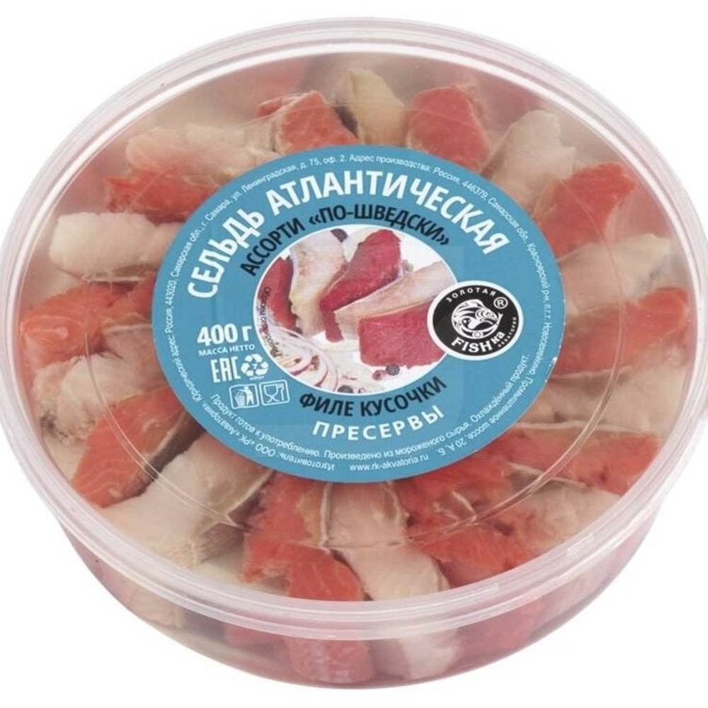 Сельдь Золотая Fishka По-шведски ассорти 300г
