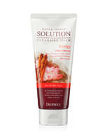 Пенка для умывания красный женьшень Deoproce Natural Perfect Solution Cleansing Foam Energy 170 гр.