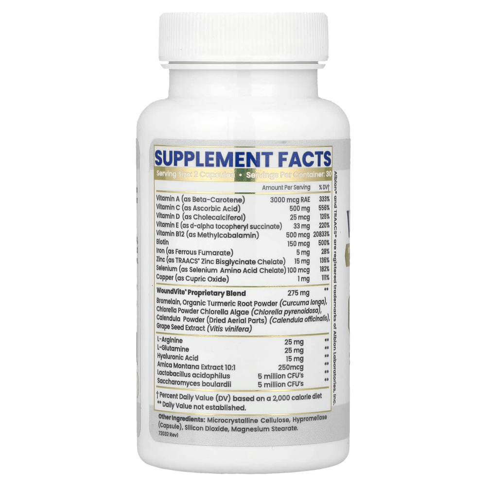 Zen Nutrients, WoundVite®, 60 капсул