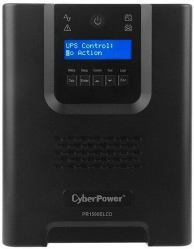 Источники бесперебойного питания (UPS, ИБП) CyberPower Источник бесперебойного питания CyberPower PR1500ELCD Line-Interactive 1500VA/1350W USB/RS-232/EPO/SNMPslot (8 IEC С13)