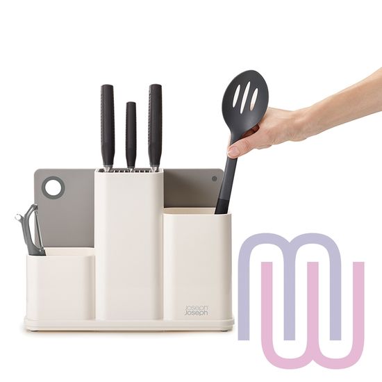 Органайзер для кухонной утвари настольный CounterStore белый