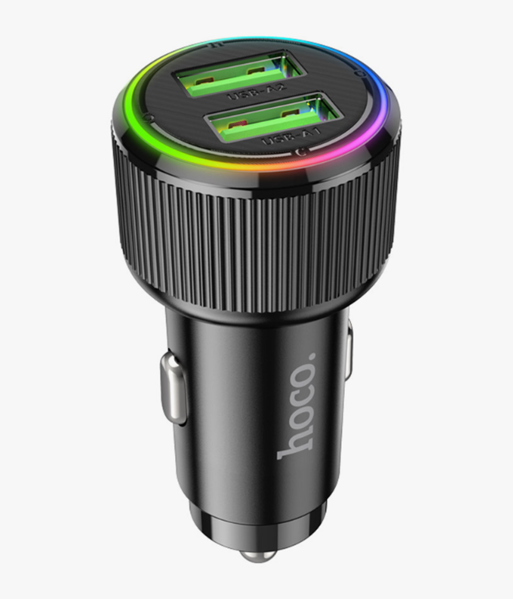 АЗУ Hoco NZ14A Guerrero PD20W+QC3.0 Car Charger Black