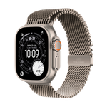 Apple Watch Ultra 3 GPS + Cellular 49mm Natural Titanium Case with Natural Titanium Milanese Loop - Medium,Model A3281