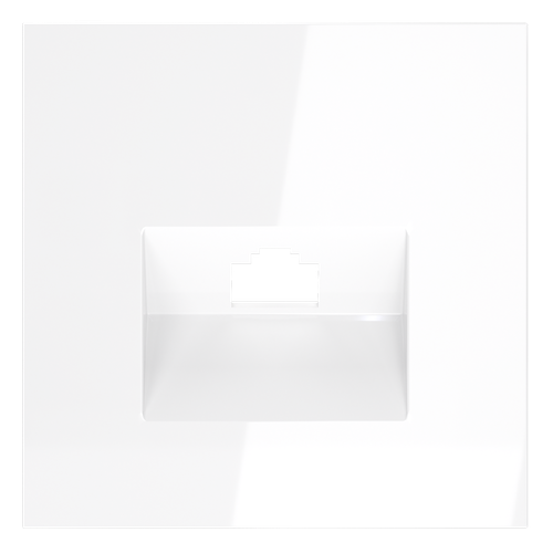 Накладка для розетки компьютерной RJ45 кат.6, S70 (белый глянцевый)